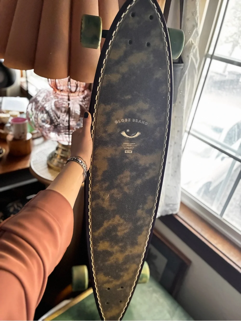 Globe Cosmic Lurker Never Used new longboard, trippy psychedelic